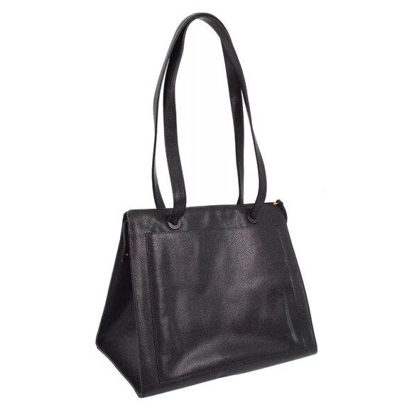 Chanel Black Caviar Skin Shoulder Tote Bag 183366 - Picture 2 of 10